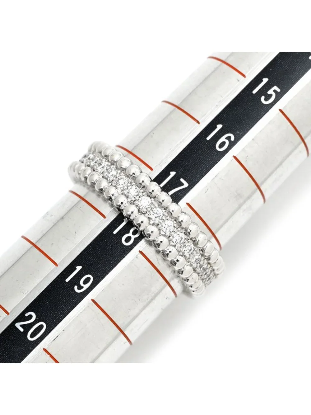 Van Cleef & Arpels Ring Perlee Diamond Model White Gold 58 WG